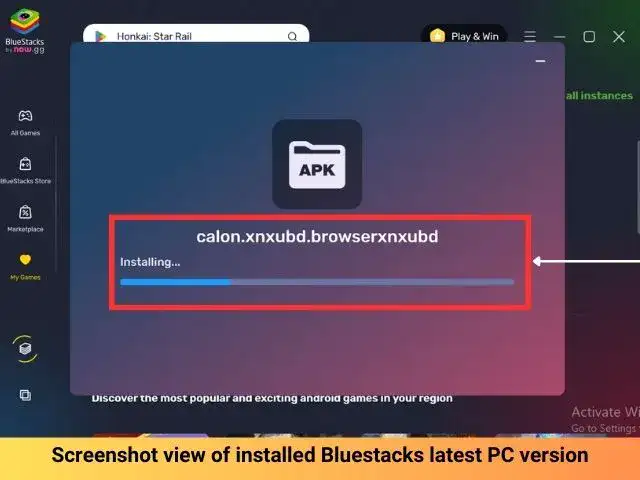 Bluestacks Installation of APK File